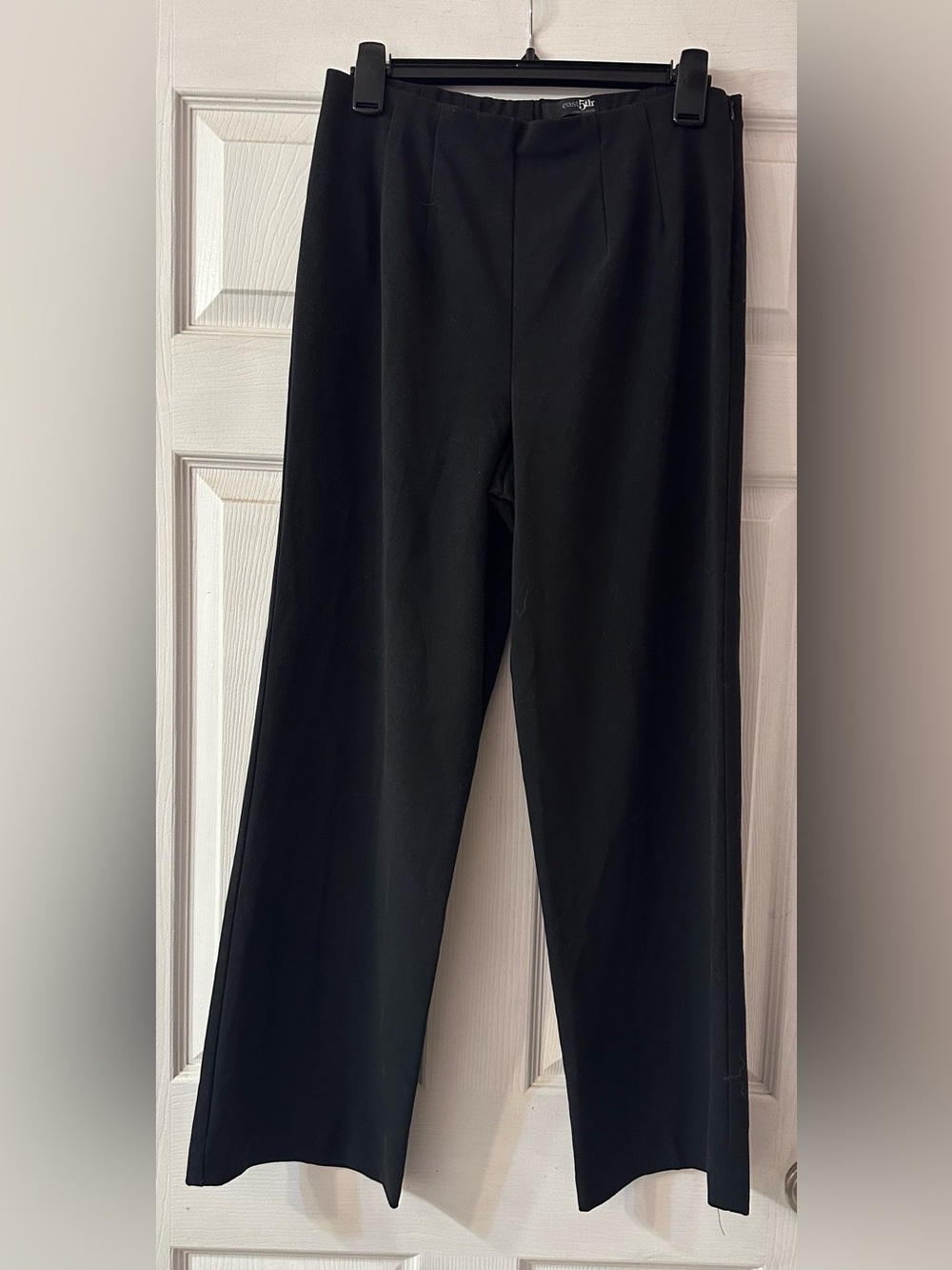 East 5th Women’s Black Dress Pants Size 8 Short Side Zip Straight Leg Career
